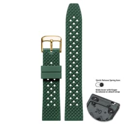 High Quality Honeycomb Tropic FKM Rubber Watch Strap18mm 19mm 20mm 22mm24mm Quick Release Breathable FKM Fluororubber WatchBands