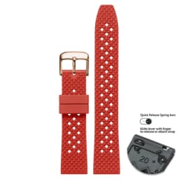High Quality Honeycomb Tropic FKM Rubber Watch Strap18mm 19mm 20mm 22mm24mm Quick Release Breathable FKM Fluororubber WatchBands
