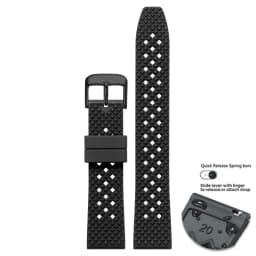 High Quality Honeycomb Tropic FKM Rubber Watch Strap18mm 19mm 20mm 22mm24mm Quick Release Breathable FKM Fluororubber WatchBands