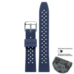 High Quality Honeycomb Tropic FKM Rubber Watch Strap18mm 19mm 20mm 22mm24mm Quick Release Breathable FKM Fluororubber WatchBands