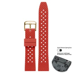 High Quality Honeycomb Tropic FKM Rubber Watch Strap18mm 19mm 20mm 22mm24mm Quick Release Breathable FKM Fluororubber WatchBands