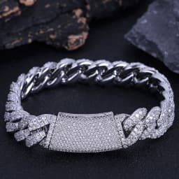 Hip Hop Jewelry Custom New Style Iced Out Cuban Link Necklace Bling Round Diamond Stones 13mm 2 Rows Miami CZ Chain Women