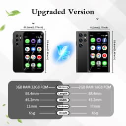 SOYES S23 Pro & Mini 24 Mini Smartphones Android 8.1 Dual SIM 3.0'' HD 1000mAh Battery WIFI Bluetooth 3G Small Mobile Phone