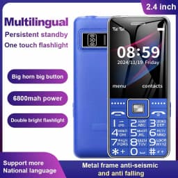 GSM 2G BAR Phone G600 Dual SIM Card 6800mAh Battery SOS Big Key 2.4Inch Screen Mobile Cellphone For Old Man Woman MP3 Recoder