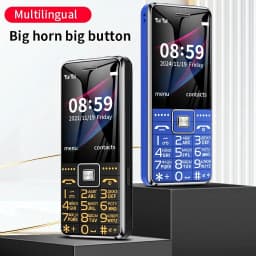 GSM 2G BAR Phone G600 Dual SIM Card 6800mAh Battery SOS Big Key 2.4Inch Screen Mobile Cellphone For Old Man Woman MP3 Recoder