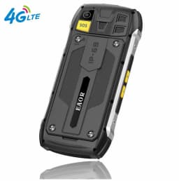 EAOR 4G LTE Waterproof Rugged Big Battery Power Bank Feature Keypad 2.8 IPS Display Volume Side Key SOS Flashlight Mobile Phone