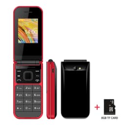 UNIWA F2720 2G Flip Feature Phone 1.77Inch Big Push-Button for Senior Elderly 600mAh Wireless Radio Clamshell Cheap Keypad Phone