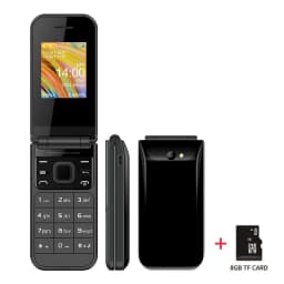 UNIWA F2720 2G Flip Feature Phone 1.77Inch Big Push-Button for Senior Elderly 600mAh Wireless Radio Clamshell Cheap Keypad Phone