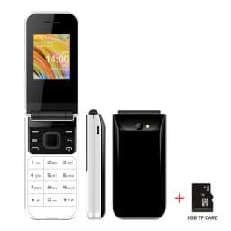 UNIWA F2720 2G Flip Feature Phone 1.77Inch Big Push-Button for Senior Elderly 600mAh Wireless Radio Clamshell Cheap Keypad Phone