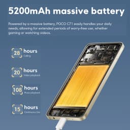 POCO C71 Smartphone Global Version 64GB/128GB UNISOC T7250 120Hz 6.88'' display 32MP AI dual camera 15W fast charging 5200mAh