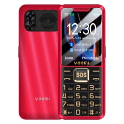 YEEMI K3 4G Feature Keypad Phone 2.6 Inch Dual SlM Big Button Loud Volume for Elderly 2500mAh FM Radio Hebrew Keyboard SOS Video