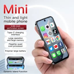 SOYES XS19 3G Mini Smartphone Android 10.0 Dual SIM Standby 3.88 Inch HD Mobile Phone 2GB+16GB 2000mAh Small Cell Phones Face ID