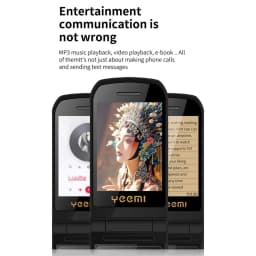 NEW YeeMI S7 2G Global Version 2.4 Inch Flip Feature Phone Dual SIM Bt FM Large 4800mAh SOS Russian Hebrew Arabic Version