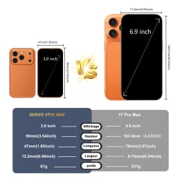 SERVO 17SE MINI 3G Tiny Smartphone Android System Play Store 2GB+16GB WhatsAPP GPS WiFi Dual SIM Card 3.0" Small Smart Cellphone