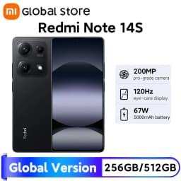 Global Version Xiaomi Redmi Note 14S Smartphone 5000mAh MTK Helio G99 200MP Camera 120Hz 6.67" AMOLED Display 67W Hyper Charge