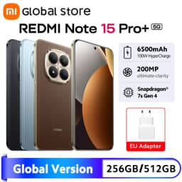 Global Version Xiaomi Redmi Note 15 Pro Plus 5G Smartphone Snapdragon 7s Gen 4 NFC 6500mAh 100W 6.83" CrystalRes AMOLED display