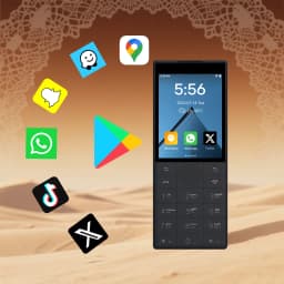 Qin F22 Supports Arabic Language SmartPhone Google Services 4G Touch Screen And Button Mobile Phone