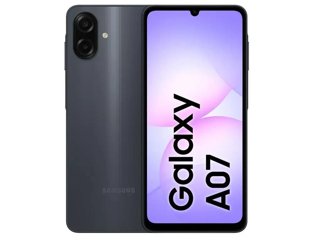 Samsung A07 Smartphone 256Gb Black 8Gb Ram 6.7" Screen Camera Dual + Selfie 8Mp