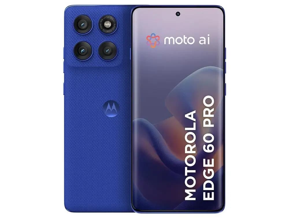 Motorola Edge 60 Pro Smartphone 256Gb Blue 5g 24Gb Ram 6.7" Mute Triple + Selfie 50Mp