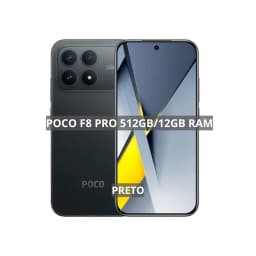 Xiaomi Poco F8 Pro 5G, 512GB/12 GB RAM, Smartphone Versão Global, Processador Snapdragon 8 Elite, Câmera 50MP, Novo Lacrado,