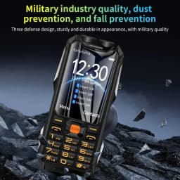YEEMI Q9 GSM 2G&4G Network Mobile Phone 2G 4SIM 4G 2SIM Cards Rugged Bar Cellphone 3.5“ HD Display Big Battery Loud Sound Phone