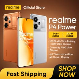 [World Premiere] realme P4 Power 5G Smartphone 10001mAh Battery 80W Charge 50MP Sony OIS Camera 6.8" 144Hz Curved Display NFC