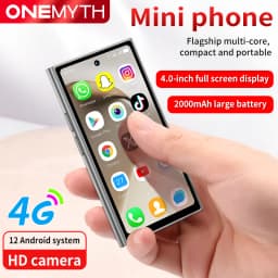 ONEMYTH S26 Pro 4G Mini Smartphone 4.0' 3GB+64GB Dual SIM 2000mAh Face Unlock Small Pocket Phone for Student Elderly Backup Phon