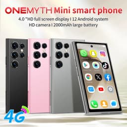 ONEMYTH S26 Pro 4G Mini Smartphone 4.0' 3GB+64GB Dual SIM 2000mAh Face Unlock Small Pocket Phone for Student Elderly Backup Phon