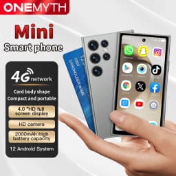 ONEMYTH S26 Pro 4G Mini Smartphone 4.0' 3GB+64GB Dual SIM 2000mAh Face Unlock Small Pocket Phone for Student Elderly Backup Phon