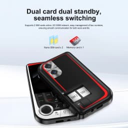SERVO V10 2 SIM Card Small Mobile Phone Speed Dial Blacklist Flashlight Magic Voice 2.01" Display 2G GSM Button Cellphone Type-C