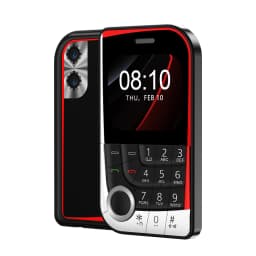 SERVO V10 2 SIM Card Small Mobile Phone Speed Dial Blacklist Flashlight Magic Voice 2.01" Display 2G GSM Button Cellphone Type-C