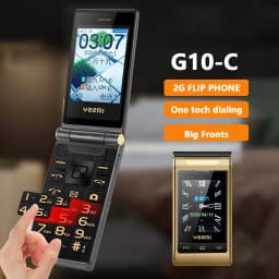 Yeemi G10-C 2G GSM Dual SIM Dual Screen Flip Feature Phone Big Fronts For Elder 2.8 inch FM Mp3/Mp4 Bluetooth Cheap Cellphone