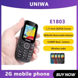 UNIWA E1803 2G Keypad Phone Cellphone 1.77 Inch Push Button 800mAh Telephone for Senior Elder Wireless radio GSM phone