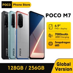 POCO M7 Global Version Smartphone 128GB/256GB Snapdragon 685 NFC 7000mAh battery Immersive 6.9" 144Hz Display 33W Turbo Charging