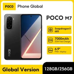 POCO M7 Global Version Smartphone 128GB/256GB Snapdragon 685 7000mAh battery Immersive 6.9" FHD+ Display 33W Charging 50MP NFC