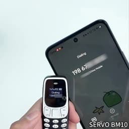 SERVO BM10 LTE 4G Mini Mobile Phone Dual SIM Standby Call Recording Speed Dial Blacklist Alarm Clock Small Feature Backup Phones