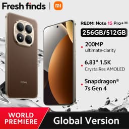 【World Premiere】Xiaomi Redmi Note 15 Pro+ 5G Global Version Snapdragon® 7s Gen 4 NFC 6.83" CrystalRes AMOLED display 6500mAh