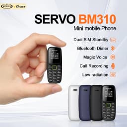 SERVO BM310 Mini Mobile Phone Dual SIM Standby Call Recording Bluetooth Dial Blacklist MP3 Player 2G GSM Backup Small Cellphones