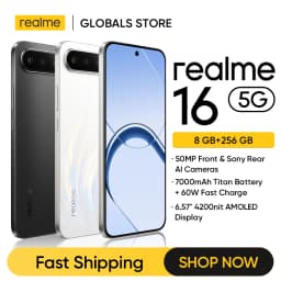 realme 16 5G Smartphone NFC 6.57" 120Hz AMOLED Display Dual 50MP AI Camera 7000mAh Battery 60W Charge IP69 Pro