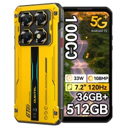 OUKITEL Rugged Phone WP60 5G 24GB(8+16) 256GB / 36GB(12+24) 512GB 7.2” HD+ 120Hz Smartphone 10000mAh 108MP Android 15 NFC