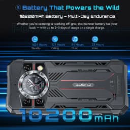 Cubot Kingkong 11 Rugged Phone Dimensity 7025 5G 1.45" Rear Display 10200mAh Battery 33W 16GB RAM+256GB ROM 108MP Camera NFC