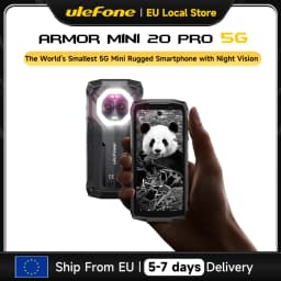 Ulefone Armor Mini 20 Pro 5G 4.7' Rugged Phone 64MP Night Camera Android Smartphone 6200mAh 16GB+256GB Mobile Phone LED