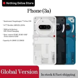 Global Version Nothing Phone (3a) 6.77 inch Flexible AMOLED Snapdragon 7s Gen 3 5G 5000 mAh 50W Charging 12GB+256GB