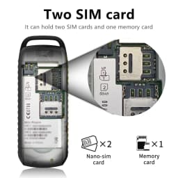 SERVO Mini Mobile Phone 2 SIM Cards Magic Voice Bluetooth Dialing Blacklist Low Radiation Smallest Button Cellphones Four Colors