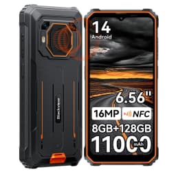Blackview BV6200 Plus [No EU Charger] 32GB(8+24)+128GB 11000mAh Android 14 Mobile Phone 6.56" HD+ Screen 16MP NFC
