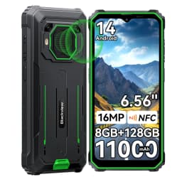 Blackview BV6200 Plus [No EU Charger] 32GB(8+24)+128GB 11000mAh Android 14 Mobile Phone 6.56" HD+ Screen 16MP NFC