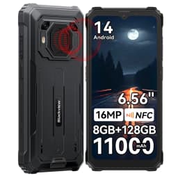 Blackview BV6200 Plus [No EU Charger] 32GB(8+24)+128GB 11000mAh Android 14 Mobile Phone 6.56" HD+ Screen 16MP NFC