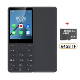 DOOV R77 4G Smart Android Touch Screen Keypad Mobile Phone Without Camera 3GB+32GB Add64GB Card 2100mAh 2.8“ Smartphone Keyboard