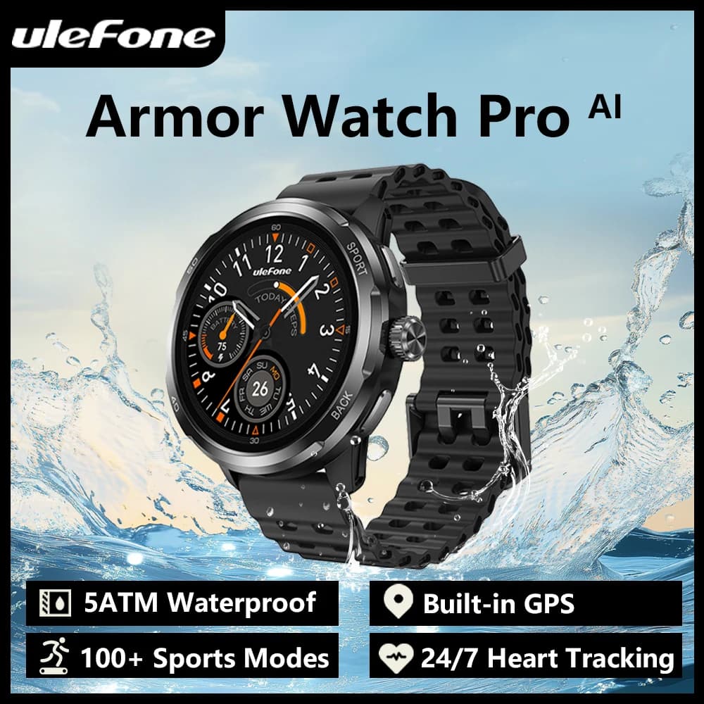 Ulefone Armor Watch Pro Smart Watch Android 410mAh Large Battery Smartwatch Man Woman GPS WIFI 1.5inch Larger Screen