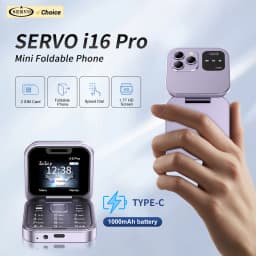 SERVO I16 Pro Flip Block Mobile Phone Dual SIM Cards 1.77' Screen Speed Dial Magic Voice Blacklist Mini Box Cellphone 3.5mm Jack